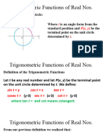 Trigonometric Functions of Real Numbers