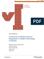 Conformity of Medical Device Regulation in Health Technology Company