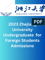 2023-Zhejiang University Undergraduate For Foreign Students Admissions