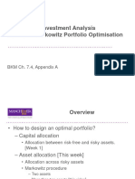 2.2 - Markowitz Portfolio Optimisation