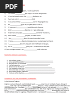 COnditionals and Passive