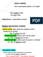 Verbs and Tenses