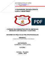 Informe de Practicas Preprofesionales