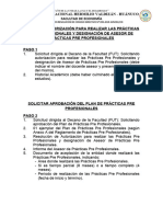 Requisitos Practicas Pre Profesionales