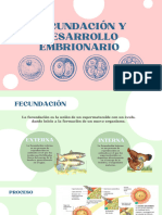 Fecundación y Desarrollo Embrionario