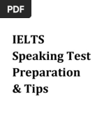 IELTS Speaking Test Preparation & Tips