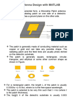 Patch Antenna Design With MATLAB