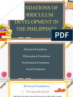 Foundations of Curriculum Development