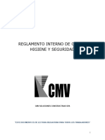 Reglamento Interno de Orden, Higiene y Seguridad CMV