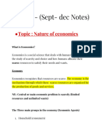 Econ Paper 1 Notes - (Sept - Dec Notes)