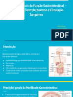 Princípios Gerais Da Função Gastrointestinal - Motilidade, Controle Nervoso e Circulação Sanguínea