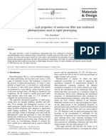 Study of The Mechanical Properties of Nonwoven Fibre Mat Reinforced Photopolumers Used in Rapid Photo Typing