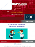 La Comunicación. Importancia. El Proceso de Comunicación.: Mag. Nathalie Reynafarge Barrera