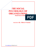 The Social Psychology of Organizations