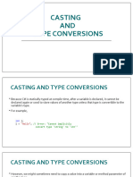 Casting and Type Conversions