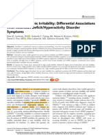 Phasic Versus Tonic Irritability - Differential Associations With Attention-Deficit:Hyperactivity Disorder Symptoms