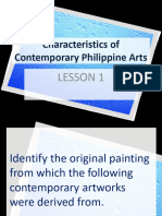 Lesson 1 Characteristics of Contemporary Art