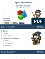 Using Objects and Classes Defining Simple Classes