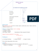 Class 10 Electricity School Notes