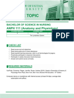 ANPH M3 CU15. Lymphatic System