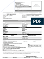 B Application Form For Admission Graduate School Prof Ed Takers 2nd Courser and Transferees