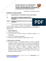 Informe Patrullaje Municipal