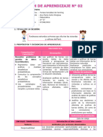 SESIÓN DE APRENDIZAJE 02 Fenómenos Naturales Extremos Que Afectan Las Viviendas y Cultivos Del Perú