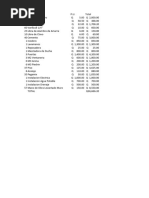 Cotizacion Sotano 51