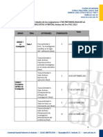 Calendario de Actividades de Las Asignaturas 1700-METODOLOGIA DE LA INVEST. EDUCATIVA I-VIRTUAL Fechas Del 3er PAC 2023