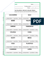 Português 6 Separar Sílaba Tônica