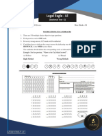 Legal Eagle Sectional Test-2 (CR)