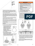 Crosby Thimble Eye Bundle Clips Warning & Application Instructions