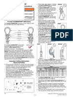 Crosby Eliminator Warning and Application Instructions Warning