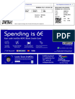 6E 2015 86B 1150 Hrs Zone 1 36E: Boarding Pass (Web Check In)