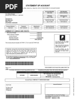 Statement of Account: Summary of Charges and Credits