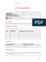 DELTA Module Two Lesson Plan Template