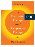 Glossary of Recreation Therapy and Occupational Therapy