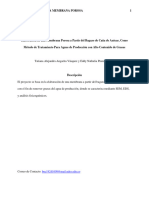 Elaboración de Una Membrana Porosa 1: Buc19241009@mail - Udes.edu - Co