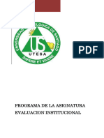 Evaluacion Institucional