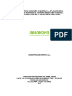 El Contrato de Concesión de Minería y La Aplicación de La Cláusula de Reversión Al Contrato Minero HEF-154