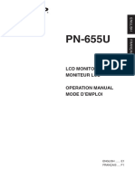 Sharp PN-655U Manuel D'utilisation