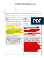 BM No 1153 Re - Letter of Atty. Estelito P. Mendoza Proposing Reforms in The Bar Examinations Through Amendments To Rule 138 of The Rules of Court