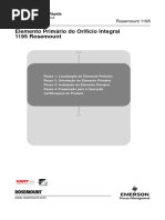 3051SFP - Guia-De-Início-Rápido-Rosemount-1195-Elemento-Primário-Do-Orifício-Integral-Pt-75496