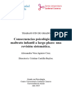 Consecuencias Psicologicas Del Maltrato Infantil A Largo Plazo - Una Revisiã N Sistemã¡tica.