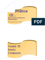 Matematica III Unidad 3, 4ta. Parte, Interes Compuesto