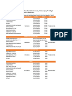 Calendario de Exámenes Grado en Enfermería Curso 2023-2024