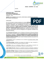 Ajuste, Copia Fisica e Infromacion Adicional Del Plan de Contingenica - Estacion de Servicio La 21