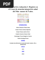 Caso Clínico-1-Registro en El Carné de Atención Integral de Salud Del Niño Menor de 5 Años