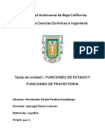 Funciones de Estado y Funciones de Trayectoria