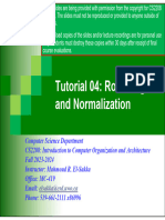 Tutorial 04 Rounding and Normalization